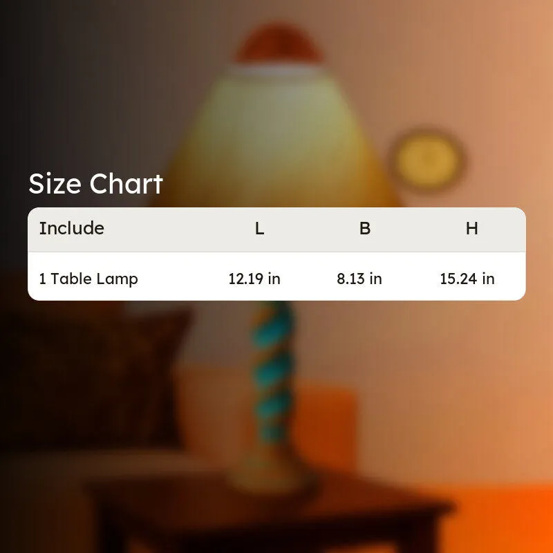 Elara Aura Wooden Table Lamp - OffWhite media 9