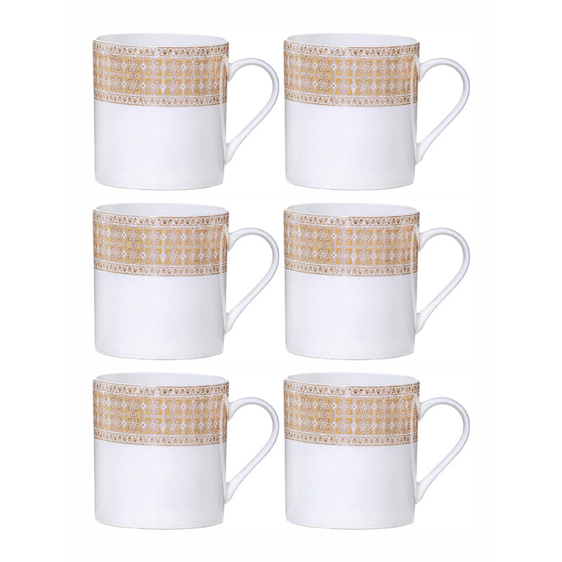 Sonaki Anaya Ethnic Bone China Tea Cup (210 mL Each) - Set Of Six media 3