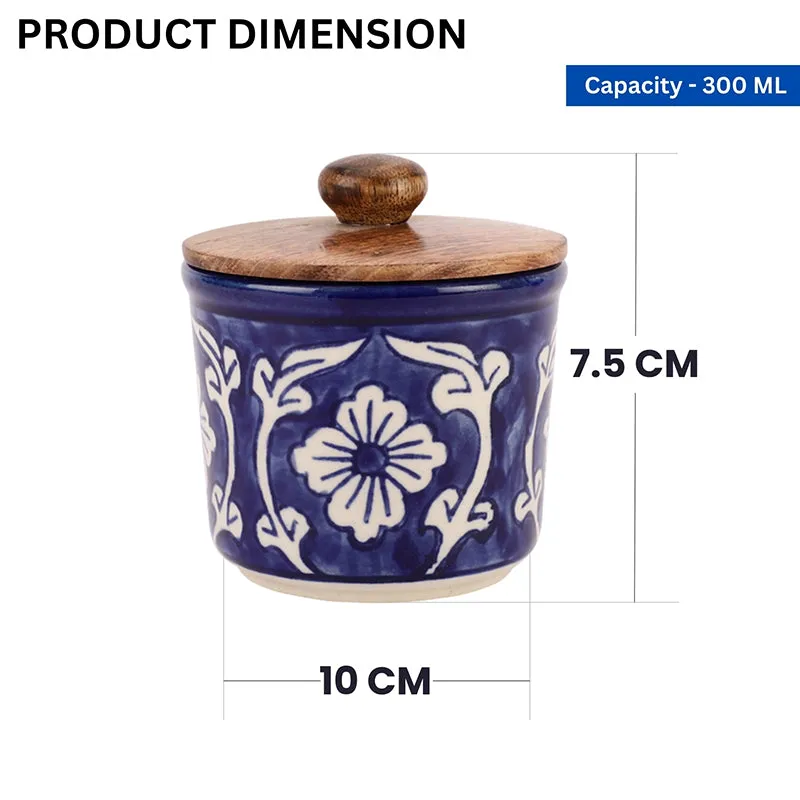 Preyasi Ceramic Jar (300 mL Each) - Set Of Two media 8