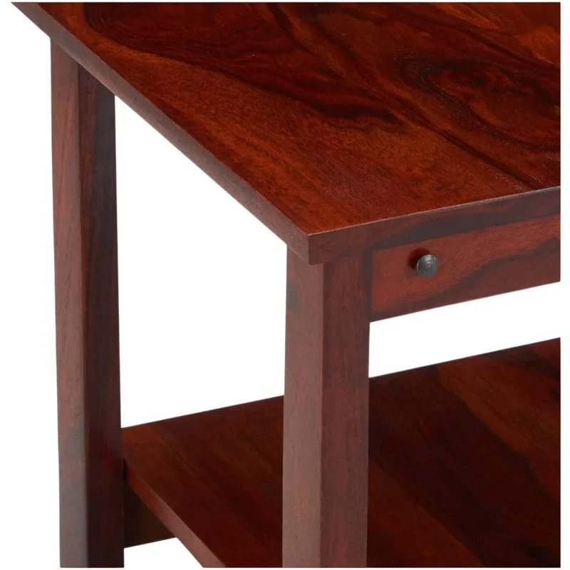 Yavex Sheesham Wooden Center Table - Dark Brown media 7