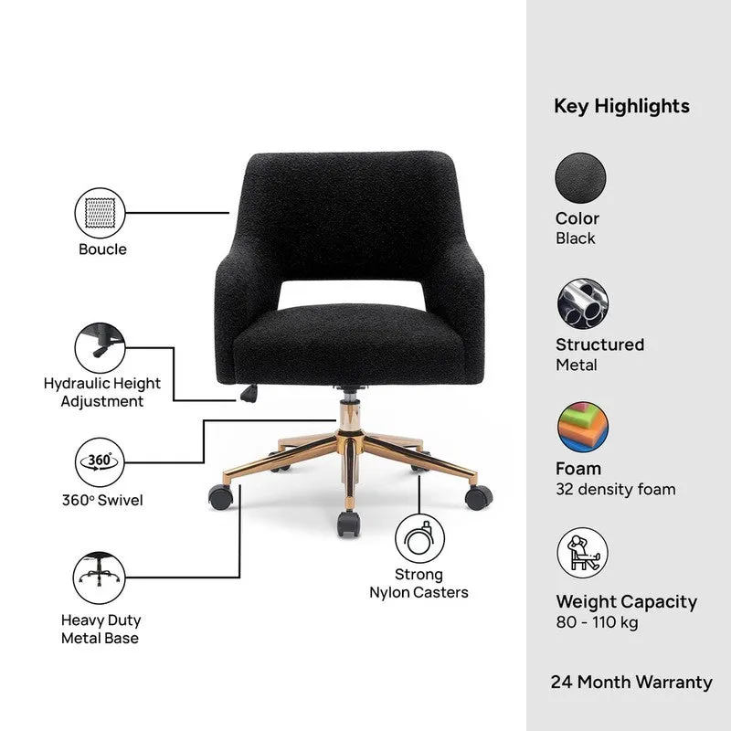 Sitessa Metal Office Chair - Black media 8