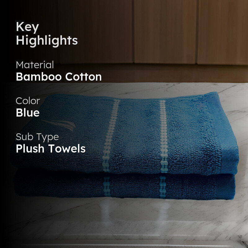 Nautica Oasis Hand Towel (Blue) - Set Of Two media 2