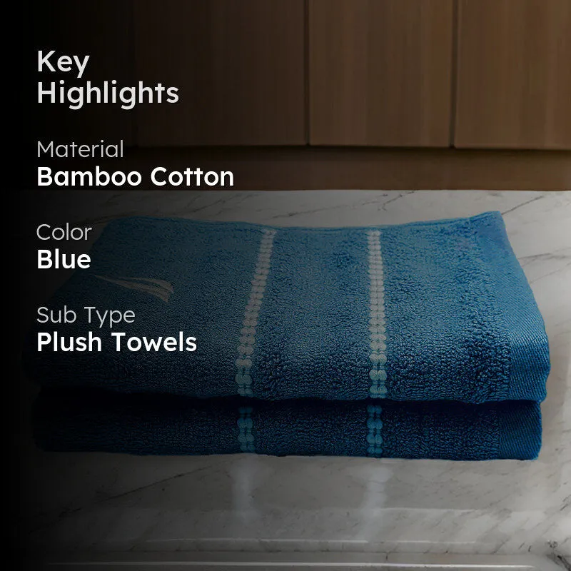 Nautica Oasis Hand Towel (Blue) - Set Of Two media 2