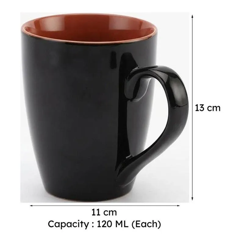 Colorful Ceramic Tea Cup (120 mL Each) - Set of Six media 7