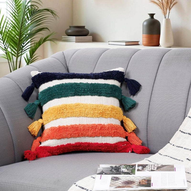 Color Parade Tufted Cushion Cover
