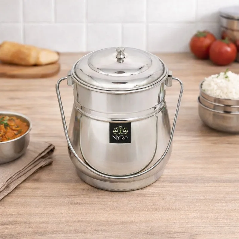 Hive Silver Stainless Steel Container - 1300 mL media 1