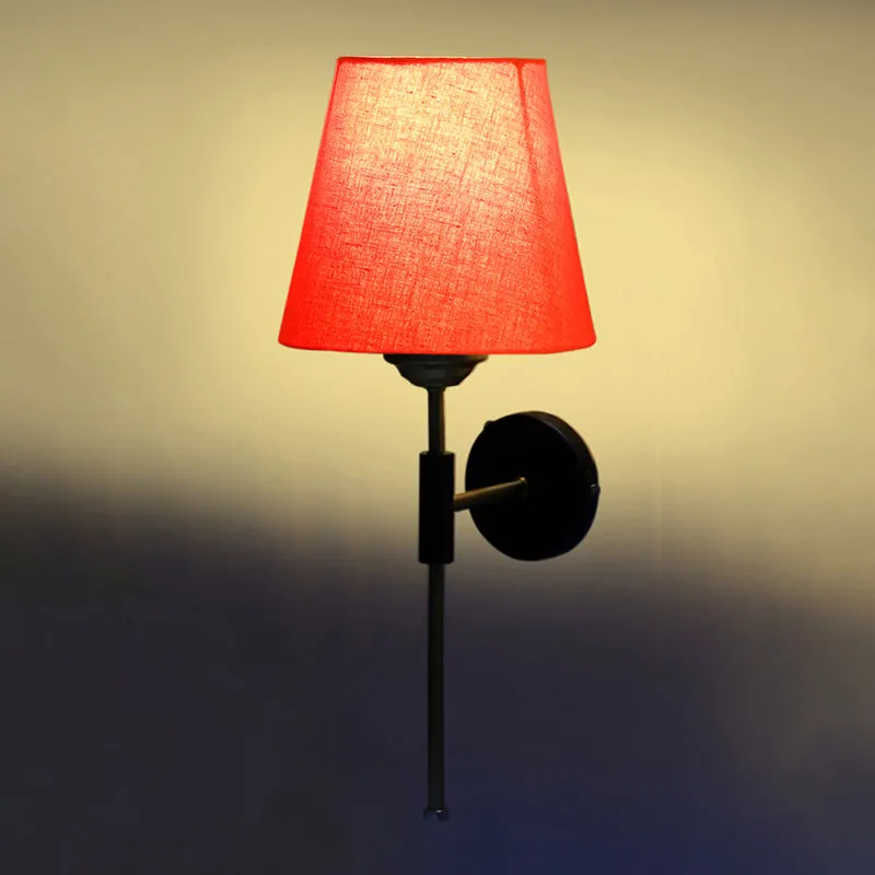 Beryll Steel & Cotton Wall Lamp - Orange media 5