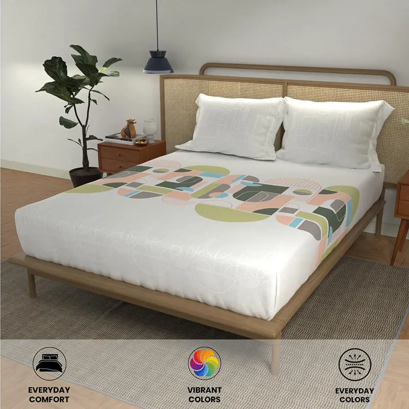 Urban Space Sphera Cotton Bedsheet (Multicolor) - 144 TC media 3