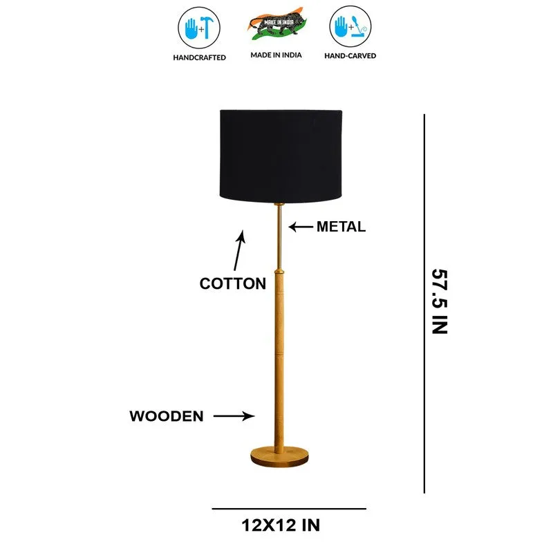 Twilight Wooden Floor Lamp - Black media 7