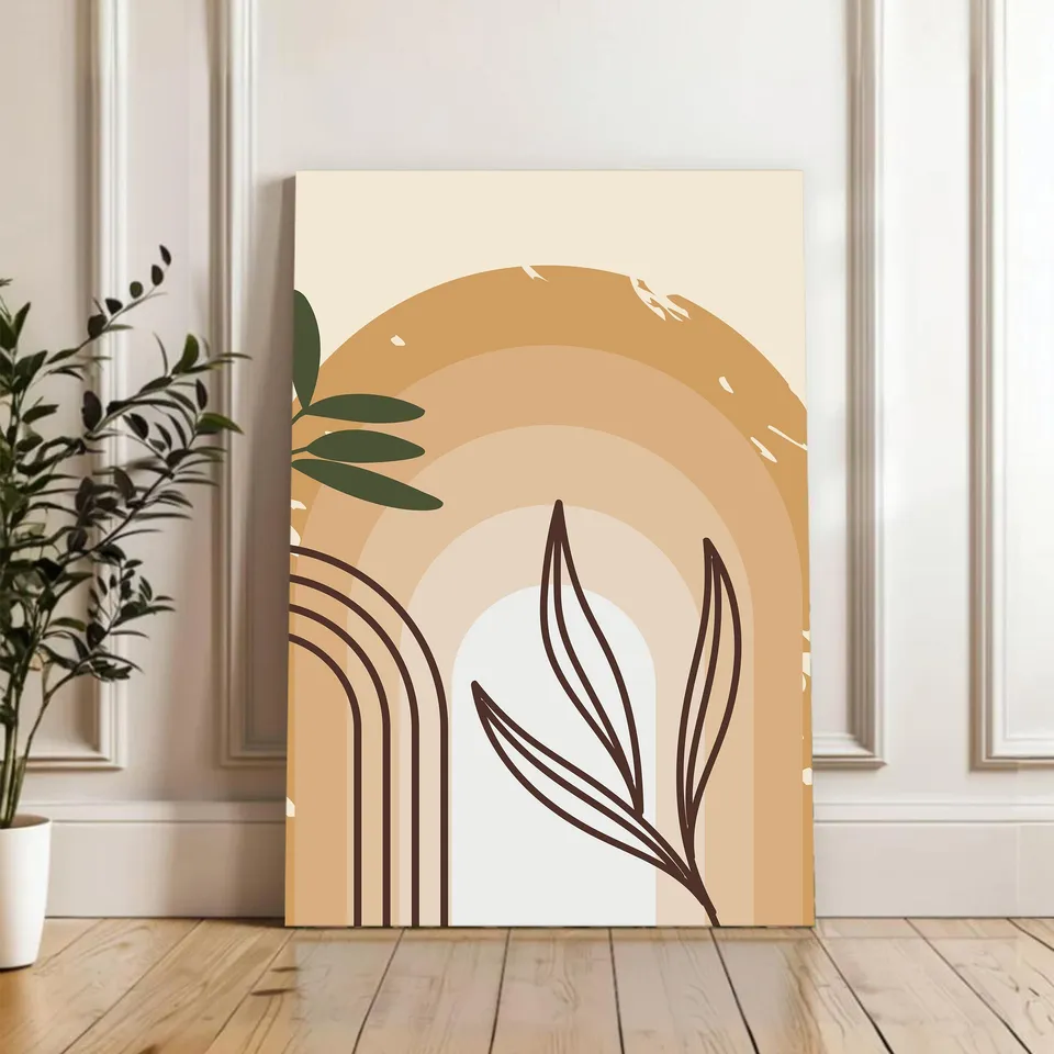 Soul of Soft Tones Cotton Canvas Wall Painting media 3