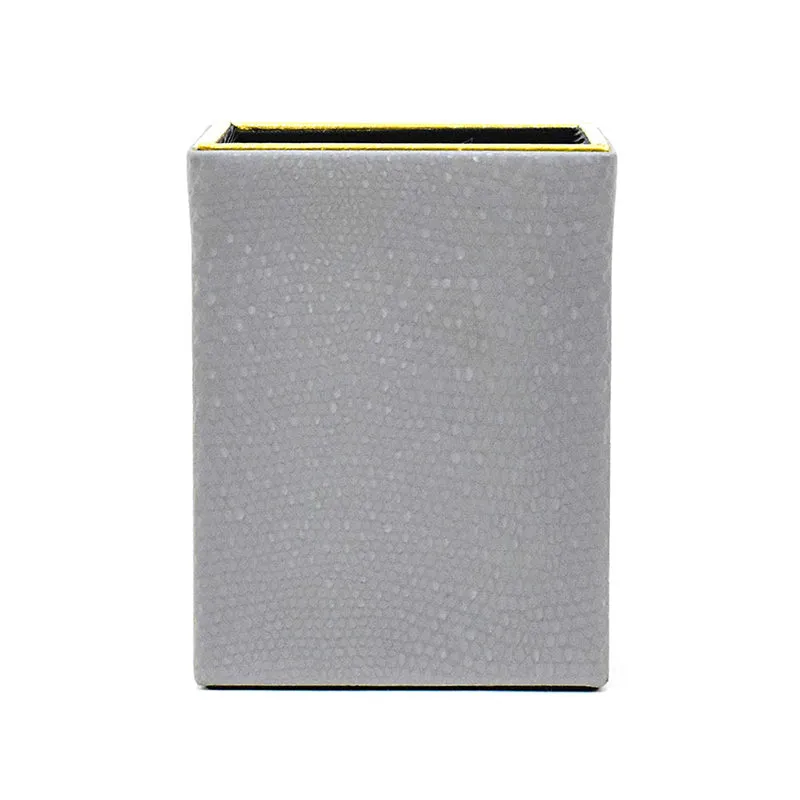 Tisquo Faux Leather Pen Stand - Grey media 4