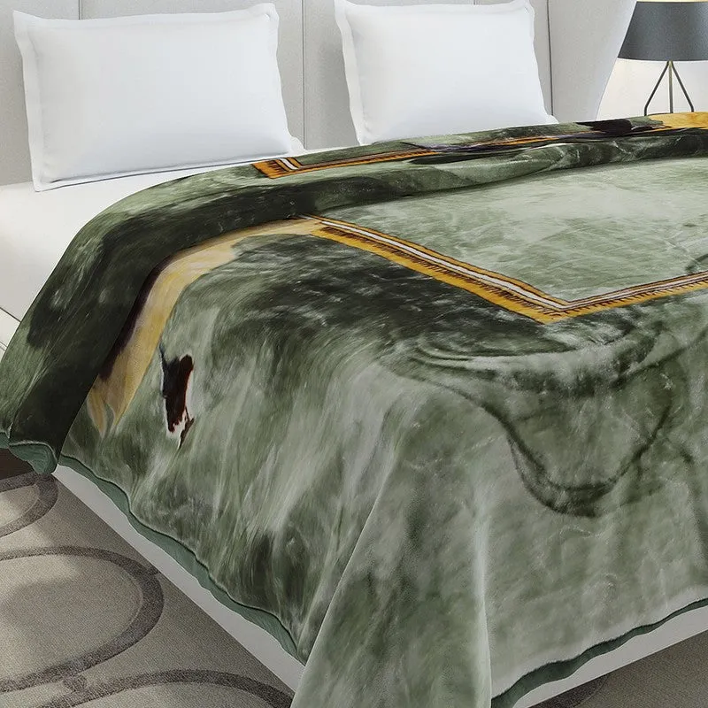 Monte Carlo Emerald Echo Blanket (Green) - 947 GSM media 4