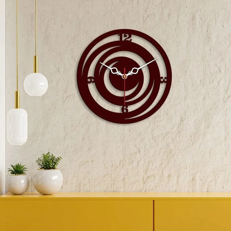 Spiral Loop Wooden Wall Clock media 4