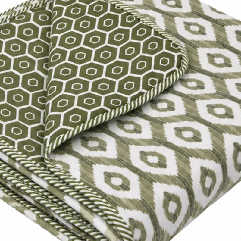 Udaya Ethnic Reversible Cotton Dohar (Sea Green) - 180 GSM media 5