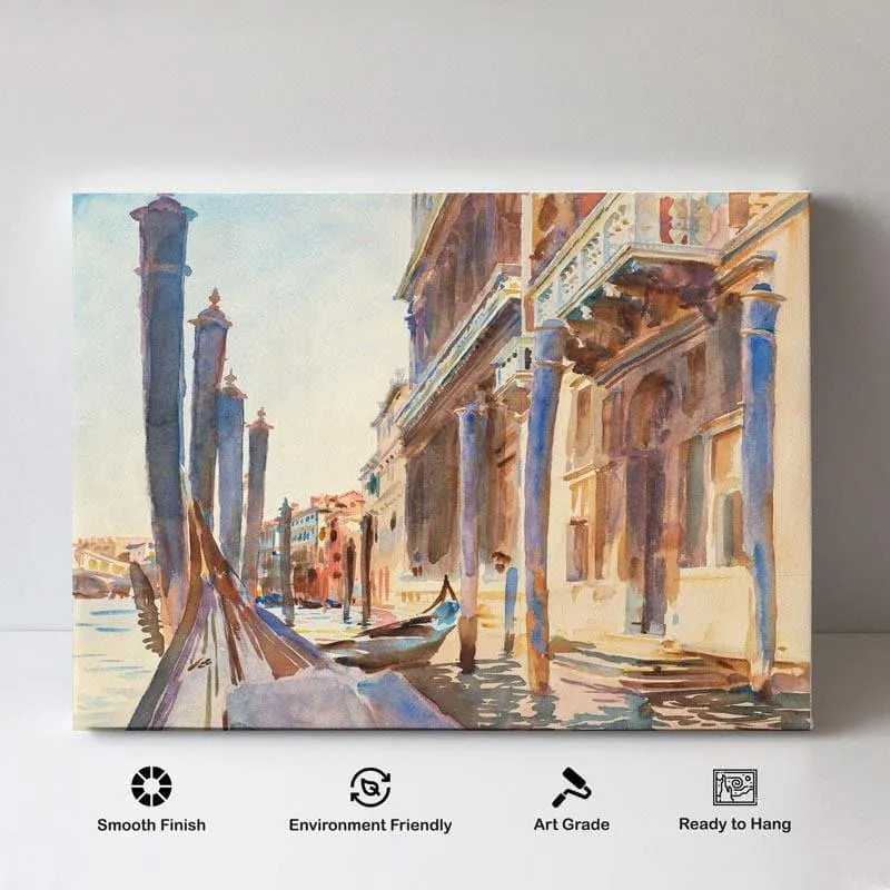 The Grand canal Venice Painting - John Singer Sargent - Gallery Wrap media 4
