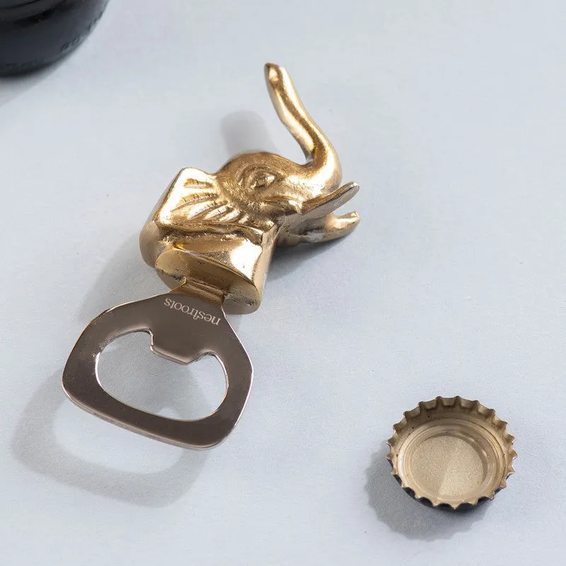Trunk & Twist Stainless Steel Bottle Opener - Gold media 1