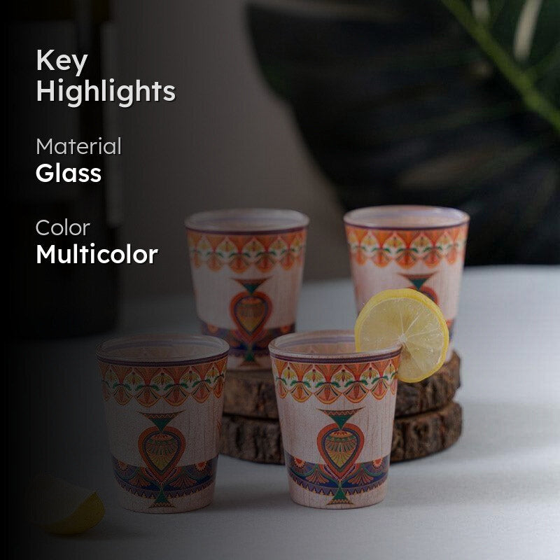 Ethnic Parade Shot Glass (30 ml) - Set Of Four media 2