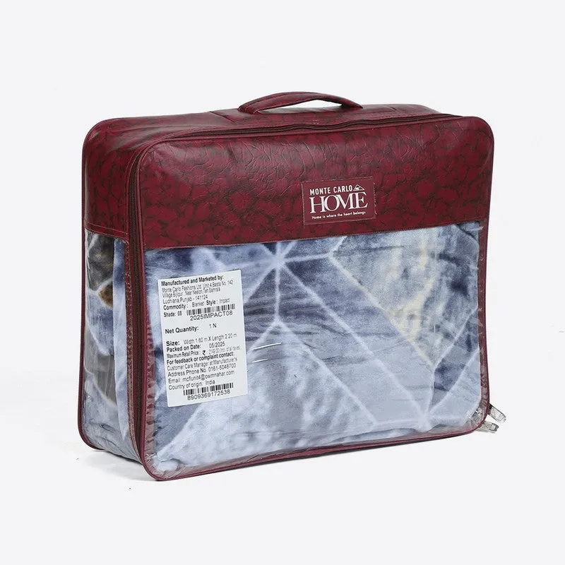 Monte Carlo Ocean Mirage Checked Blanket - 625 GSM media 7