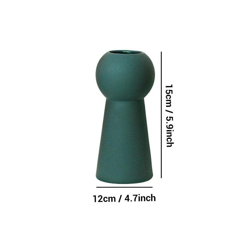 Zircon Ceramic Vase - Green media 5
