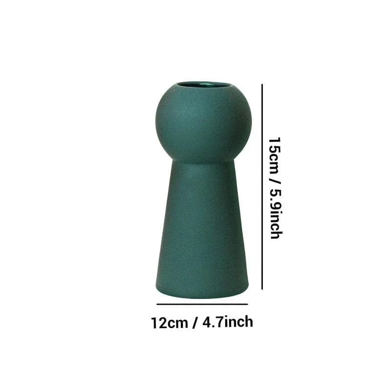 Zircon Ceramic Vase - Green media 5