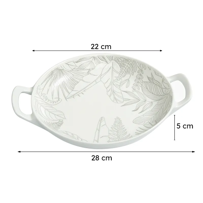 Celene Porcelain Platter - Set of Two media 9
