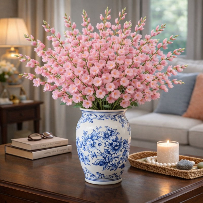 Bloomelle Artificial Flower (Pink) - Set Of Four
