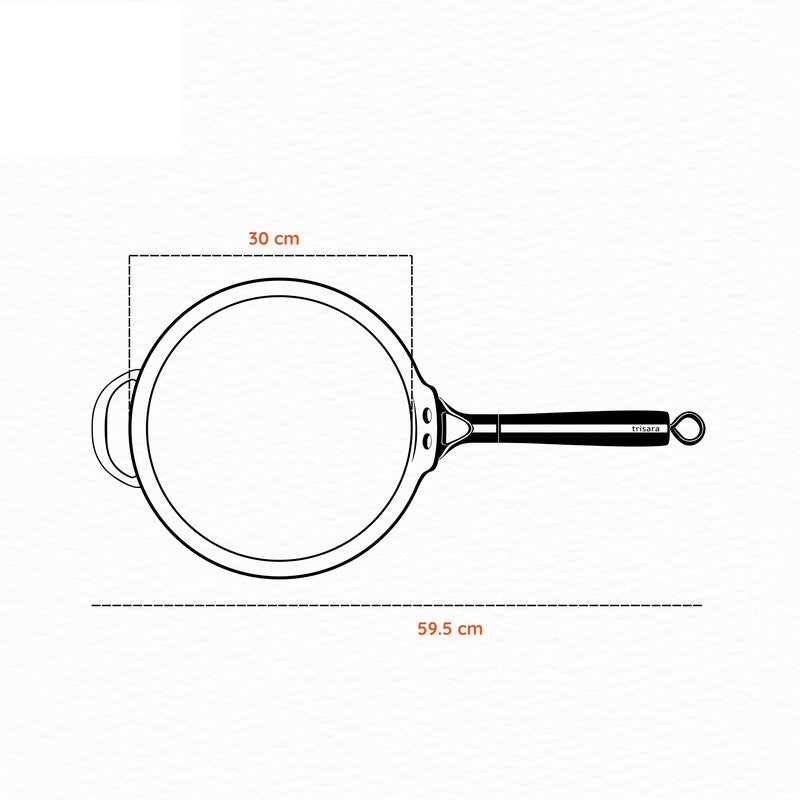 Embassy Griddledgepro Matte Finish Cast Iron Dosa Tawa media 10