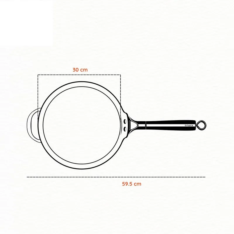 Embassy Griddledgepro Matte Finish Cast Iron Dosa Tawa media 10