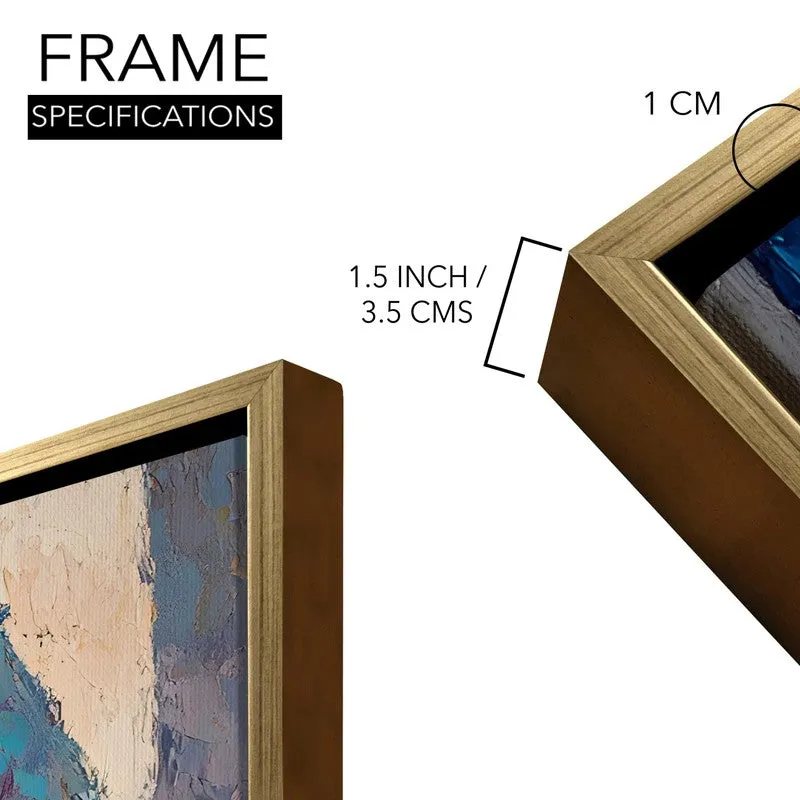 Azure Awning Canvas Wall Painting With Frame media 8