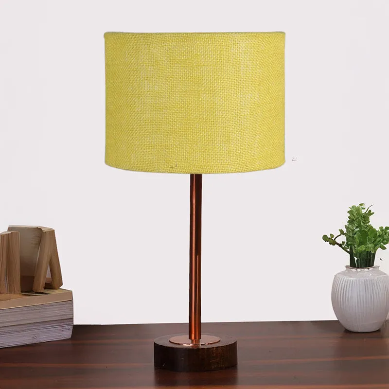 Sienna I Rodin Wooden Table Lamp - Yellow,Copper,Brown media 3