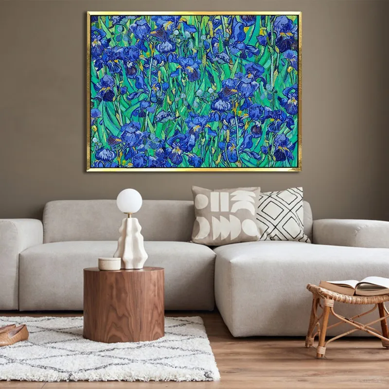 Indigo Garden Canvas Wall Painting With Frame media 4