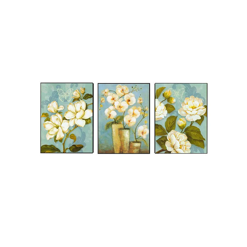 Peony Garden Wall Painting - Set Of Three media 3