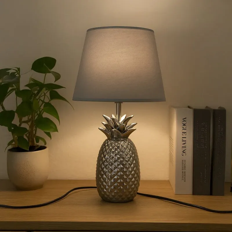 Bronzelle Metal Table Lamp - Grey media 3