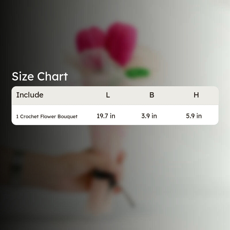 Knot & Petal I Crochet Flower Bouquet - Pink media 10