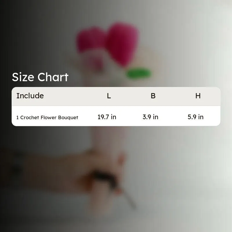 Knot & Petal I Crochet Flower Bouquet - Pink media 10
