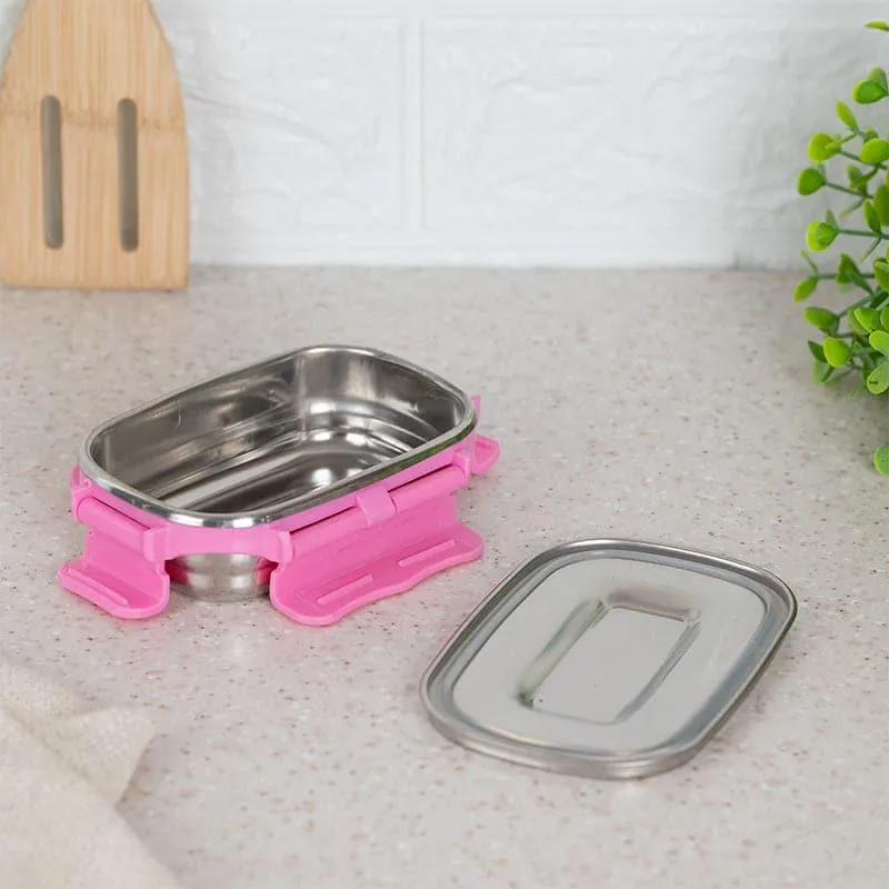 Savory Insulated Steel Lunch Box (Pink) - 150 mL media 5