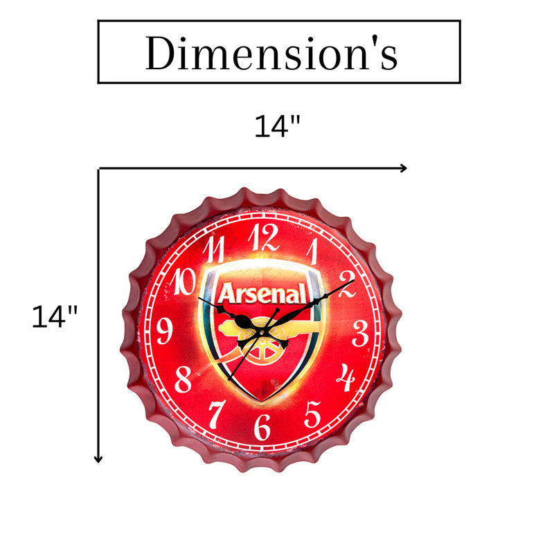 Arsenal Bottle Cap Wall Clock media 8