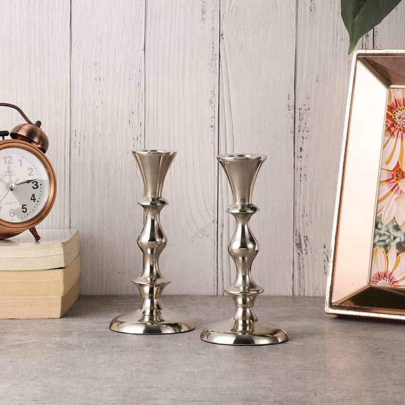 Morgera Candle Holder (Silver) - Set Of Two media 4