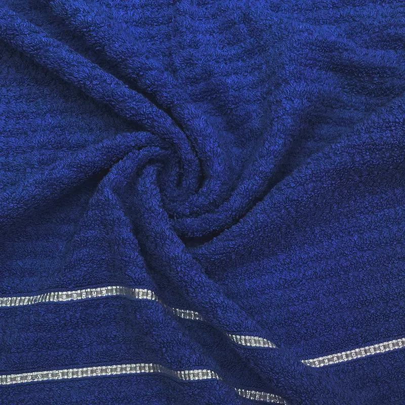 Lisse Cotton Bath Towel - Dark Blue media 6