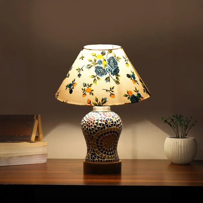 Aurenique Fleur Wooden Table Lamp - Multicolor media 1
