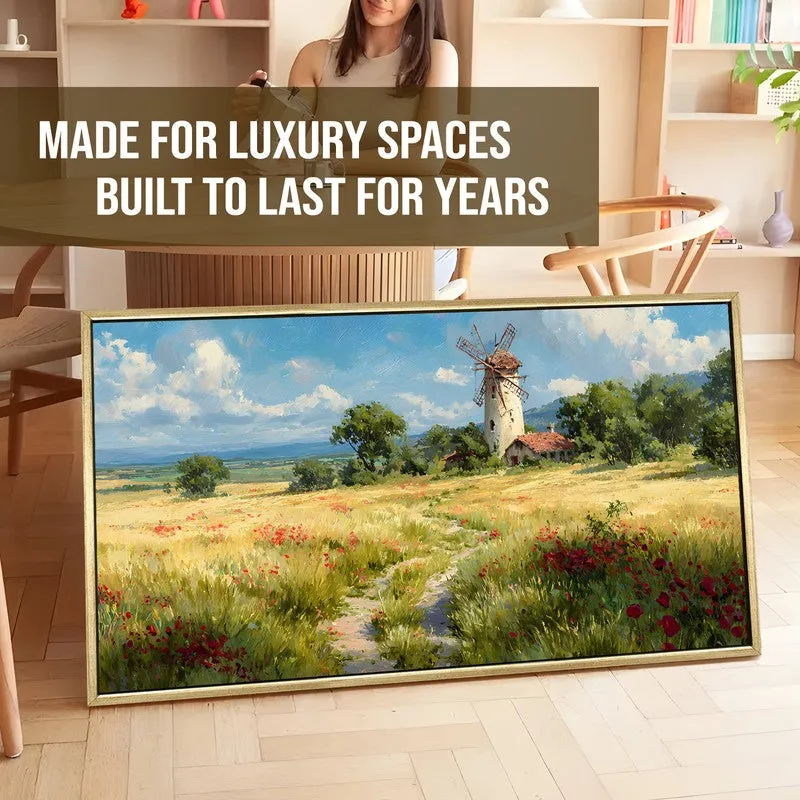Windmill Watch Canvas Wall Painting With Frame media 5
