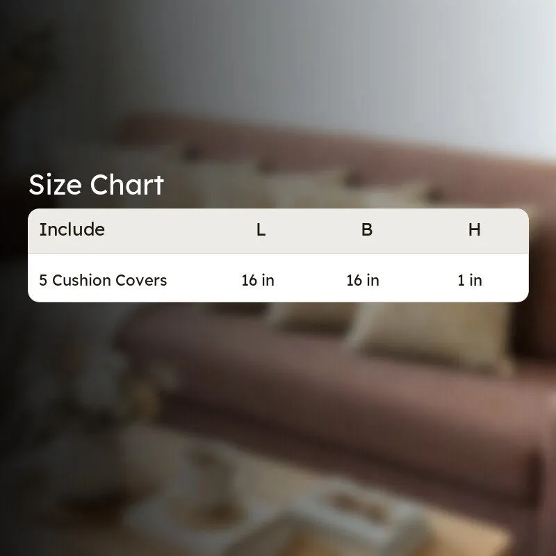 PetalReverie Cushion Cover (Gold) - Set of  Five media 9