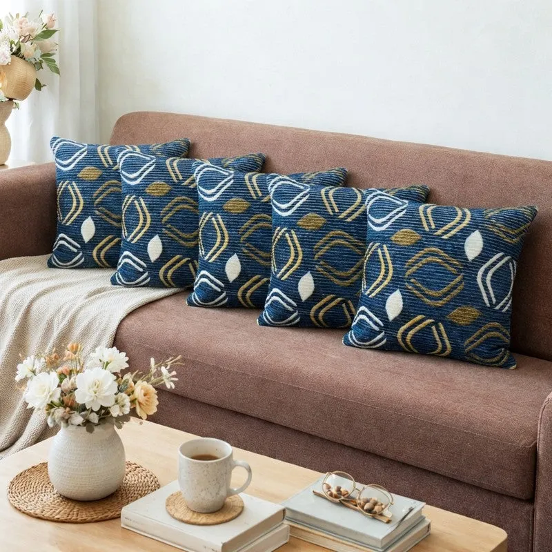 ShapeCraft Cushion Cover (Navy) - Set Of Five media 1