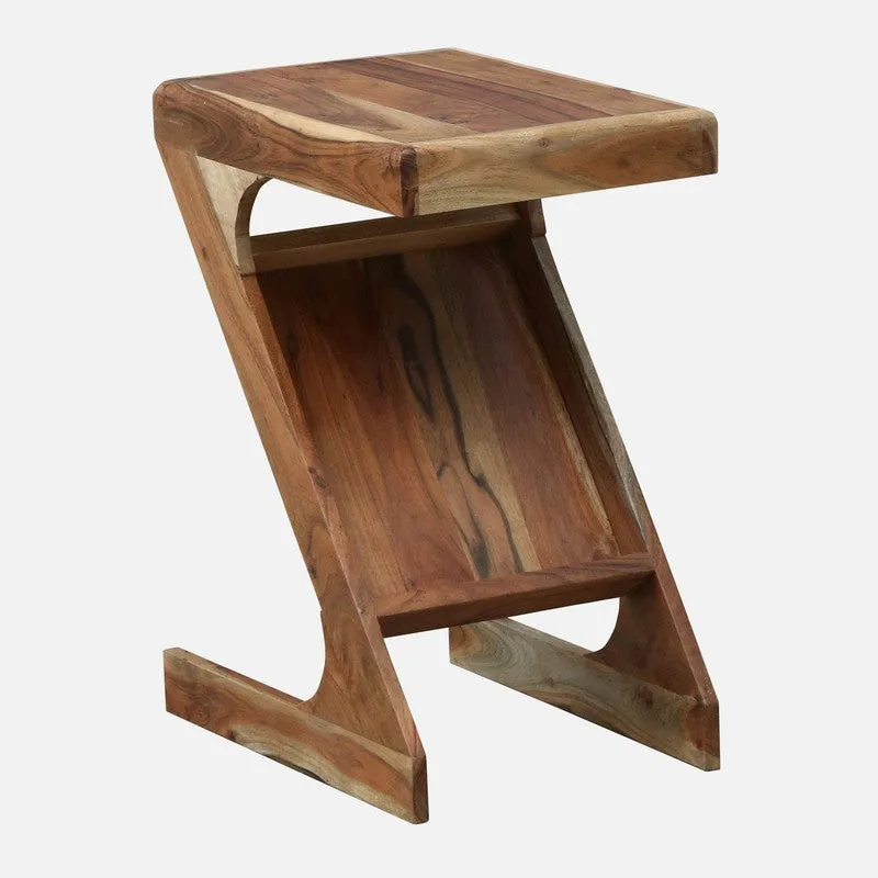 Montero Sheesham Wood Side & Bedside Tables - Brown media 4