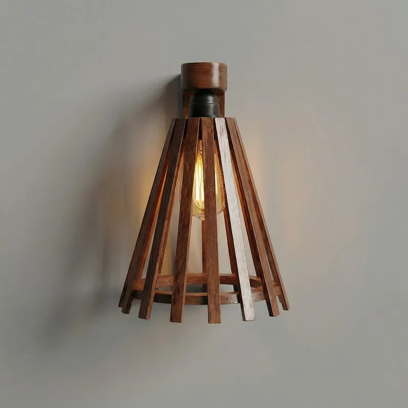 Quenara Wooden Wall Lamp media 6