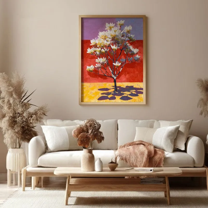 Elvane Canvas Wall Painting With Brown Frame media 4