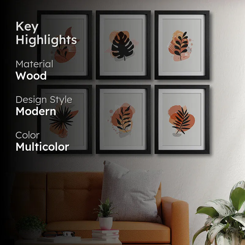 Silhouette Fronts Wall Art With Frame - Set Of Six media 2