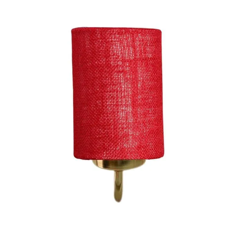 Galora Neva Fabric & Metal Wall Lamp - Red media 4