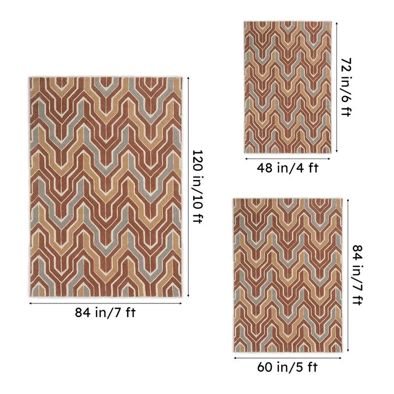 Elpis Hand Tufted Geometric Wool & Nylon Carpet - Blush Pink media 14