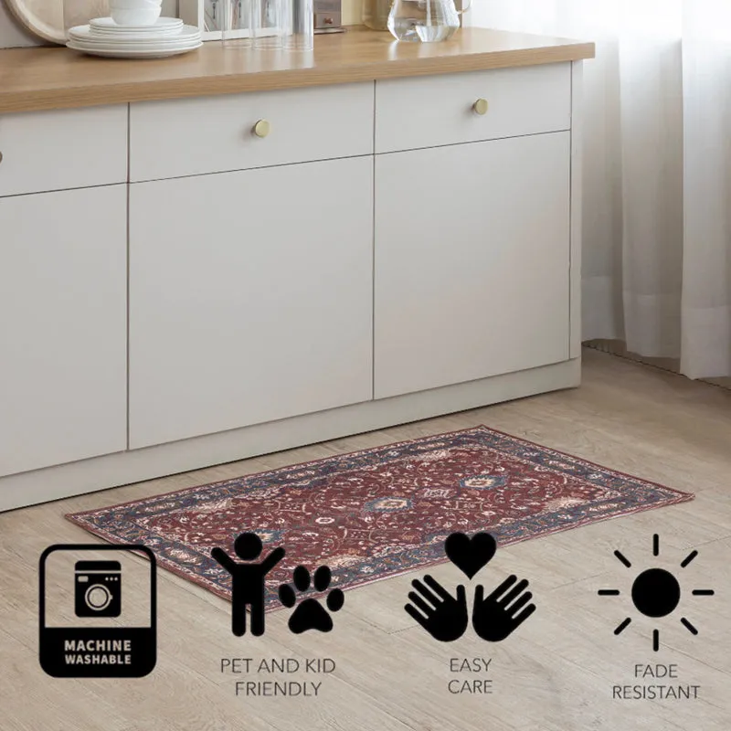 Teyra Cotton Door Mats - Red media 7
